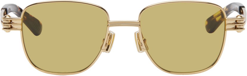 Solbriller Bottega Veneta Bottega Veneta Bolt Sunglasses Gul | BV1380S-002