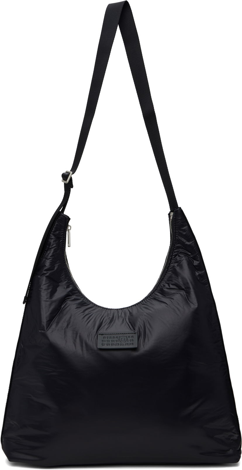 Skuldertaske Maison Margiela Crunched Nylon Shoulder Bag Sort | SB5ZH0017 P6993