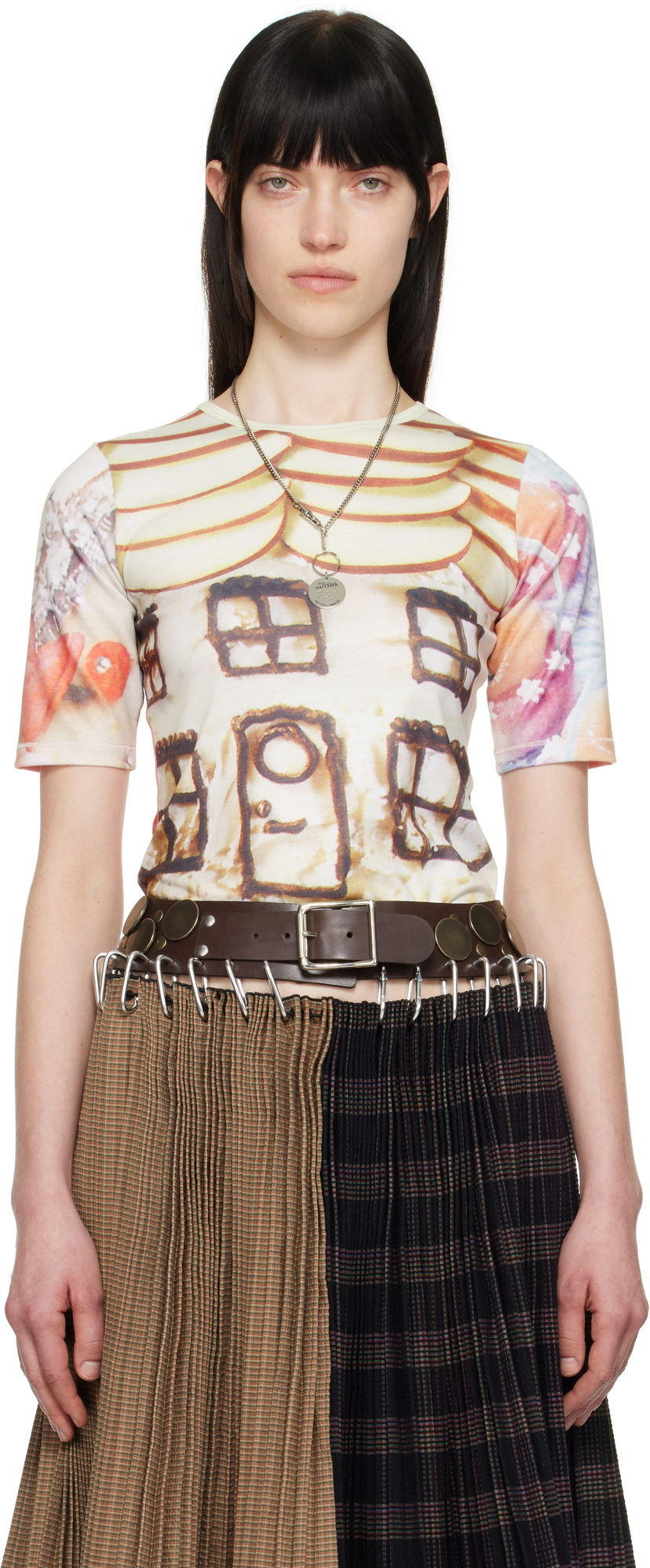 T-shirt Chopova Lowena Chopova Lowena 'Welcome Home' Print Jersey T-Shirt Flerfarvet | 2311