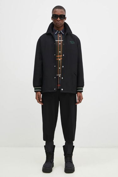 Bomberjakke MAISON KITSUNÉ Black Varsity Jacket Sort | NM02120WM0026, 6