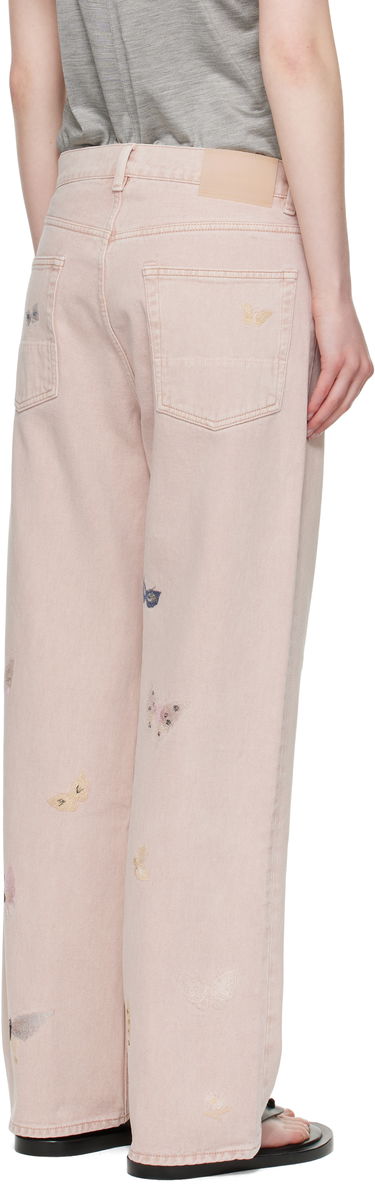 Jeans OUR LEGACY Our Legacy Third Cut Butterfly Embroidered Jeans Lyserød | M2255TRB, 2