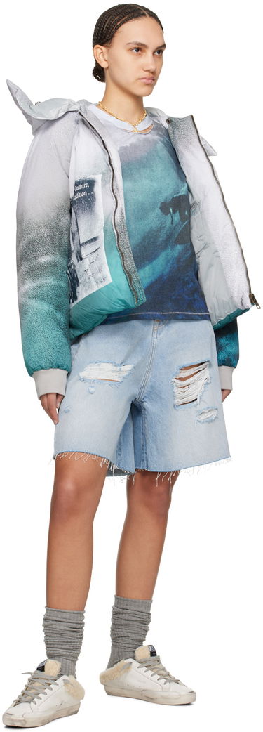 Puffer jakke ERL Printed Puffer Jacket Flerfarvet | ERL08C002, 3