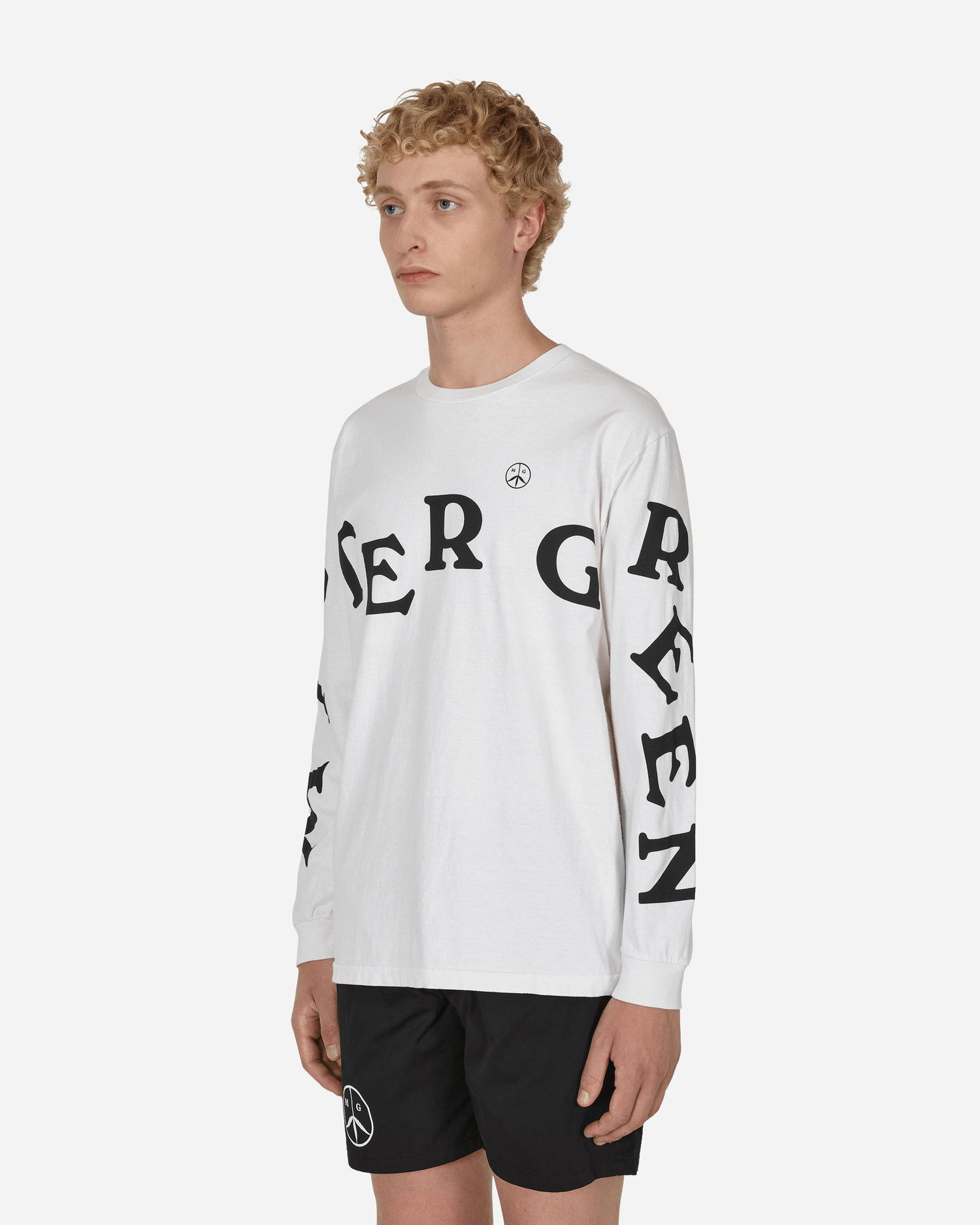 T-shirt Mister Green Greensleeve T-Shirt Hvid | MGGREENLS 001, 1