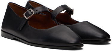 Sneakers og sko Marsèll Marsell Scivolo Leather Ballerina Flats Sort | MW8376 P010, 3