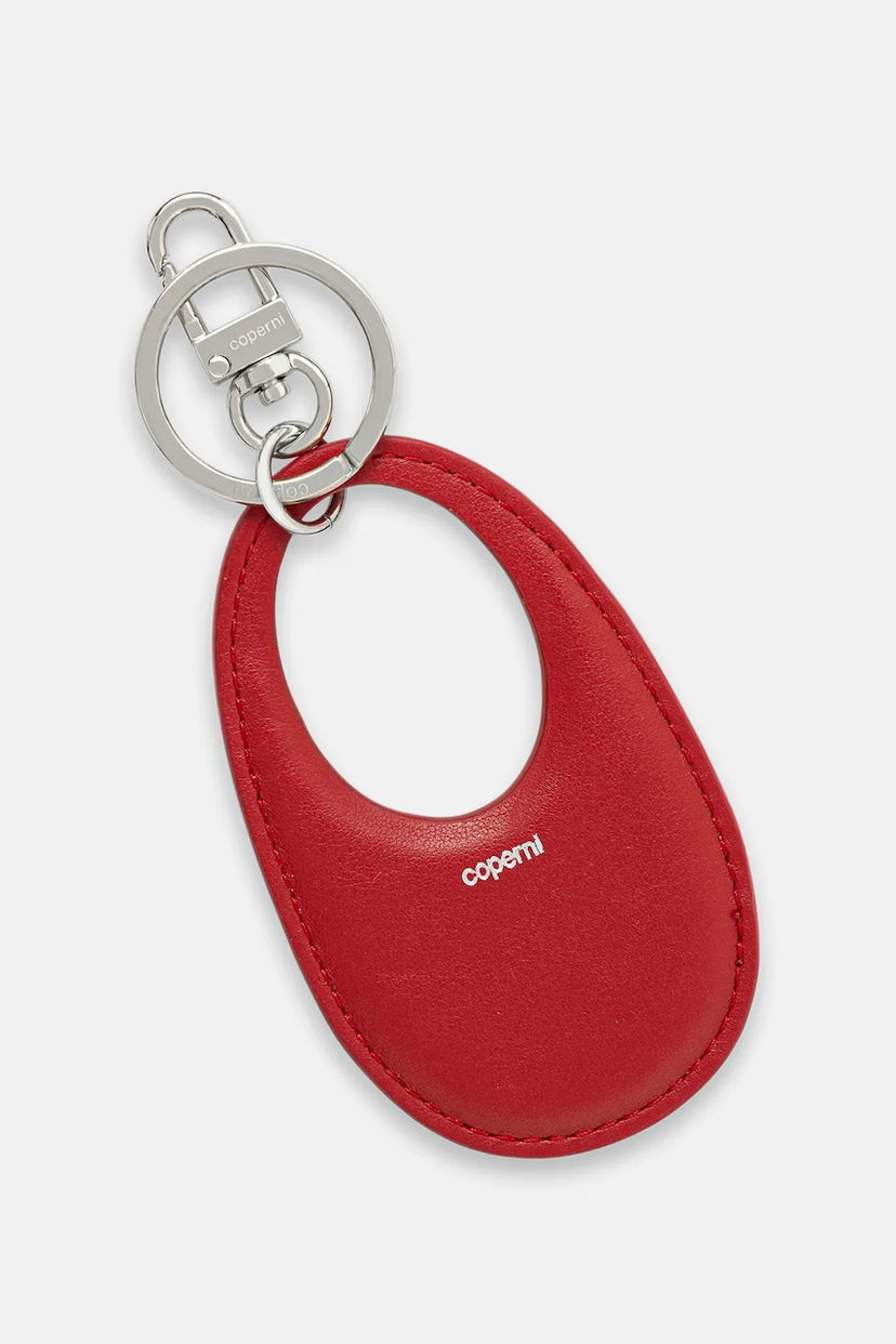 Nøgleringe Coperni Coperni Swipe Leather Keychain Rød | COPSLG02F6043