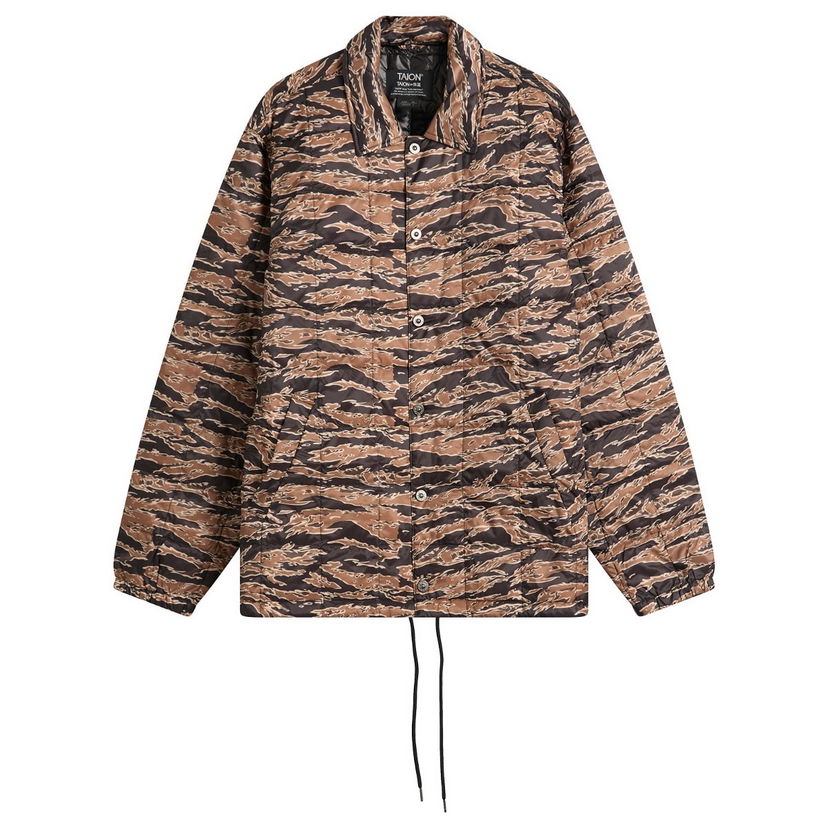 Puffer jakke TAION Down Coach Jacket Tiger Camo Flerfarvet | TAION-109CHJ-BGTC
