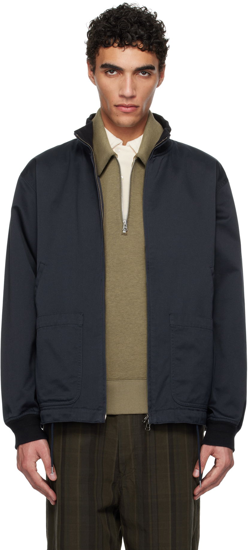 Jakke NANAMICA nanamica Chino Deck Jacket Mørkeblå | S25SA078U