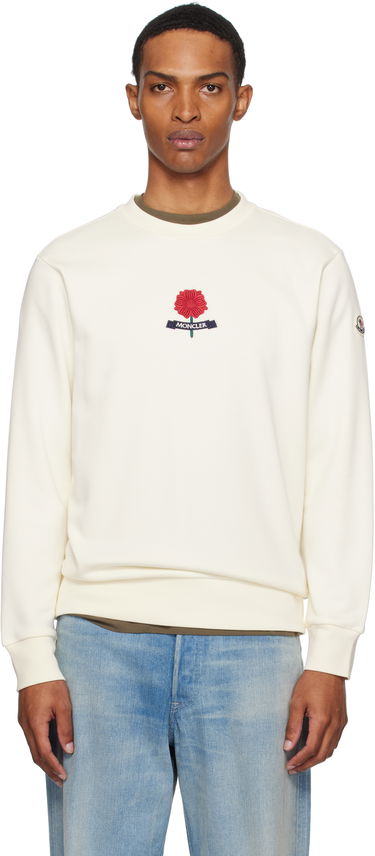 Sweatshirt Moncler Moncler Archivio Sweatshirt Hvid | K20918G0003689B3P, 0