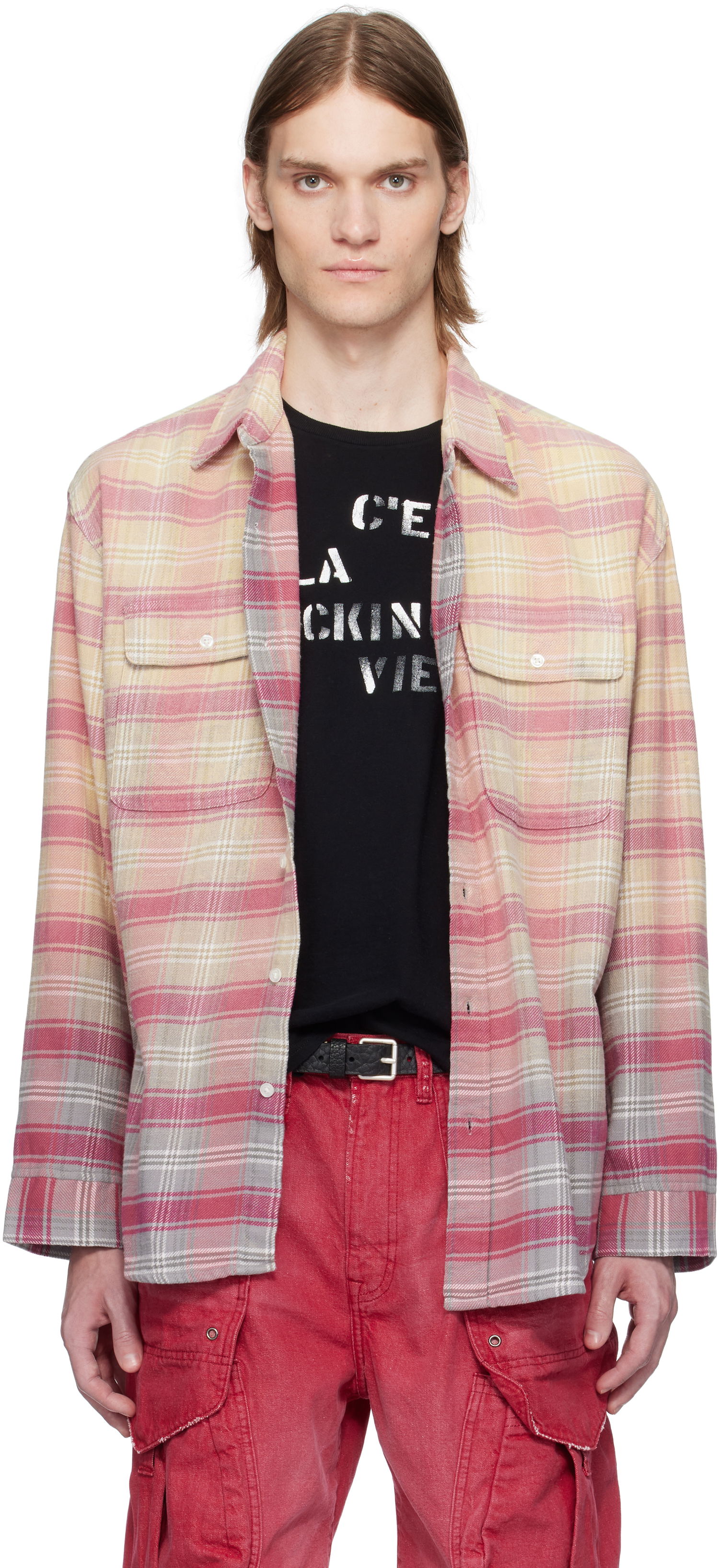 Skjorte R13 R13 Relaxed Plaid Work Shirt Flerfarvet | R13MR266-R506B, 0