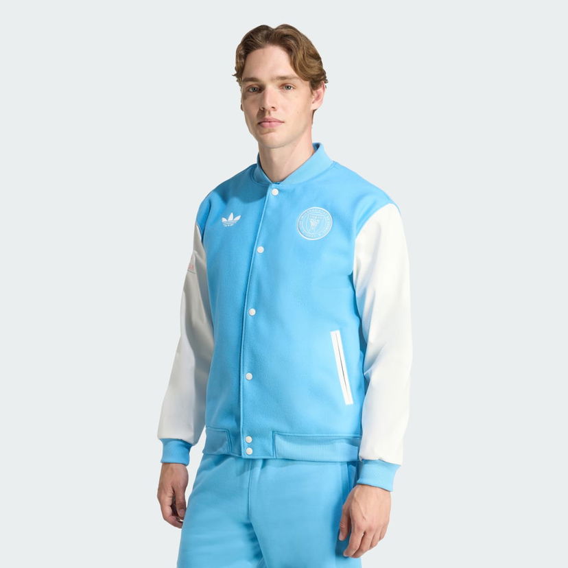 Bomberjakke adidas Originals Inter Miami CF adidas Originals Anthem Jacket Blå | JM5160