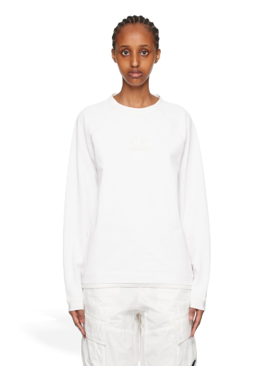 Sweatshirt C.P. Company Embroidered Sweatshirt Hvid | 14CMSS305A-006523G