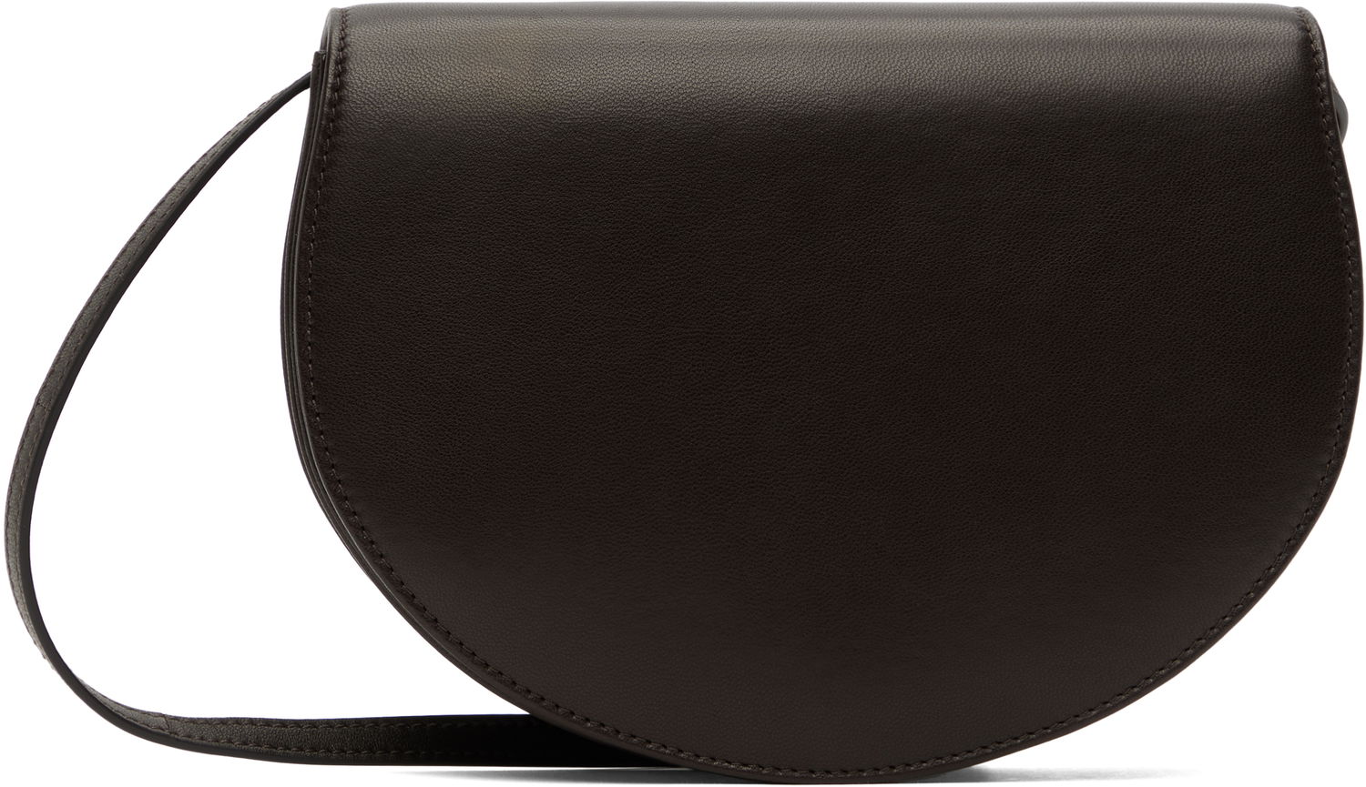 Skuldertaske The Row The Row Canteen Leather Shoulder Bag Brun | W1730-L117, 0
