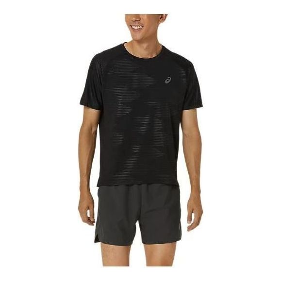 T-shirt Asics Embossed Graphic Short Sleeve Running Top Sort | 2011D012-001