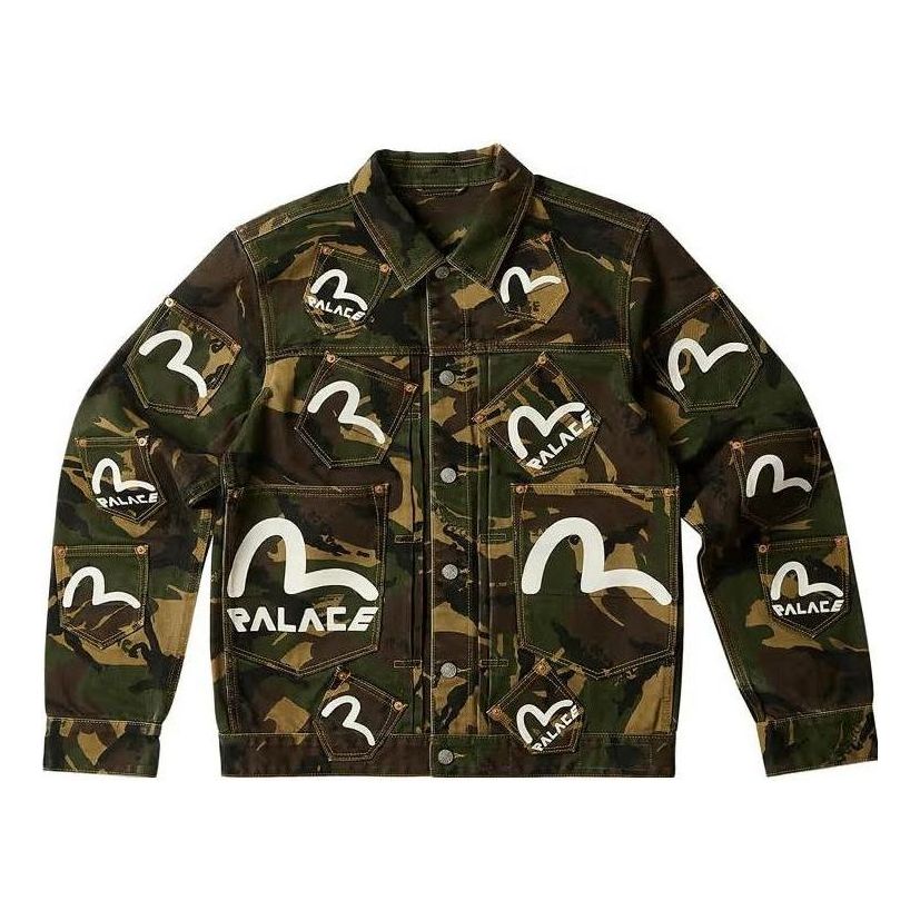 Jakke Palace Palace x Evisu Camo Denim Jacket Grøn | P24EVJK002