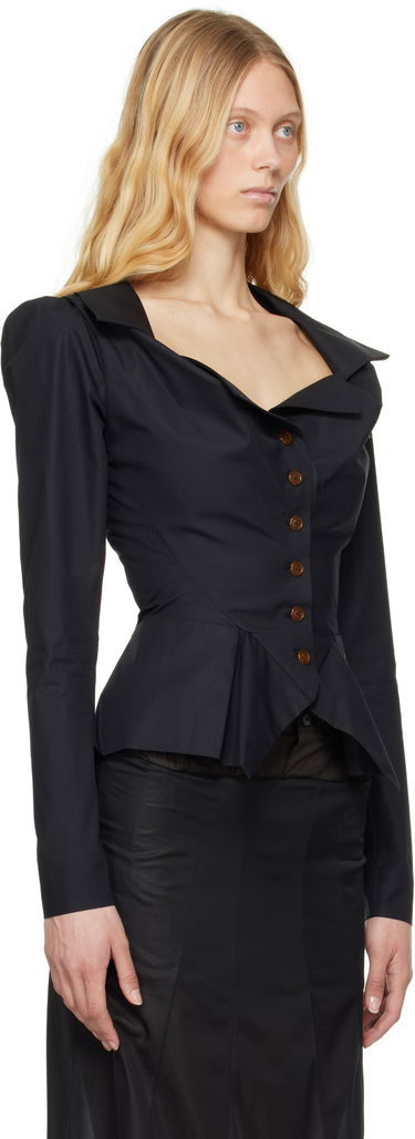 Skjorte Vivienne Westwood Vivienne Westwood Monday Peplum Shirt Sort | 15010061-W009Q-, 1