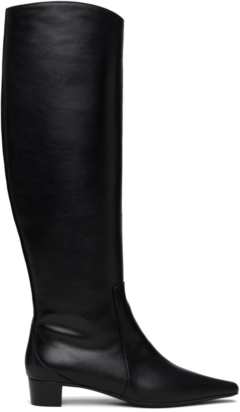 Sneakers og sko BY FAR BY FAR Pascal Nappa Leather Tall Boots Sort | 23FWPASDBLNAP