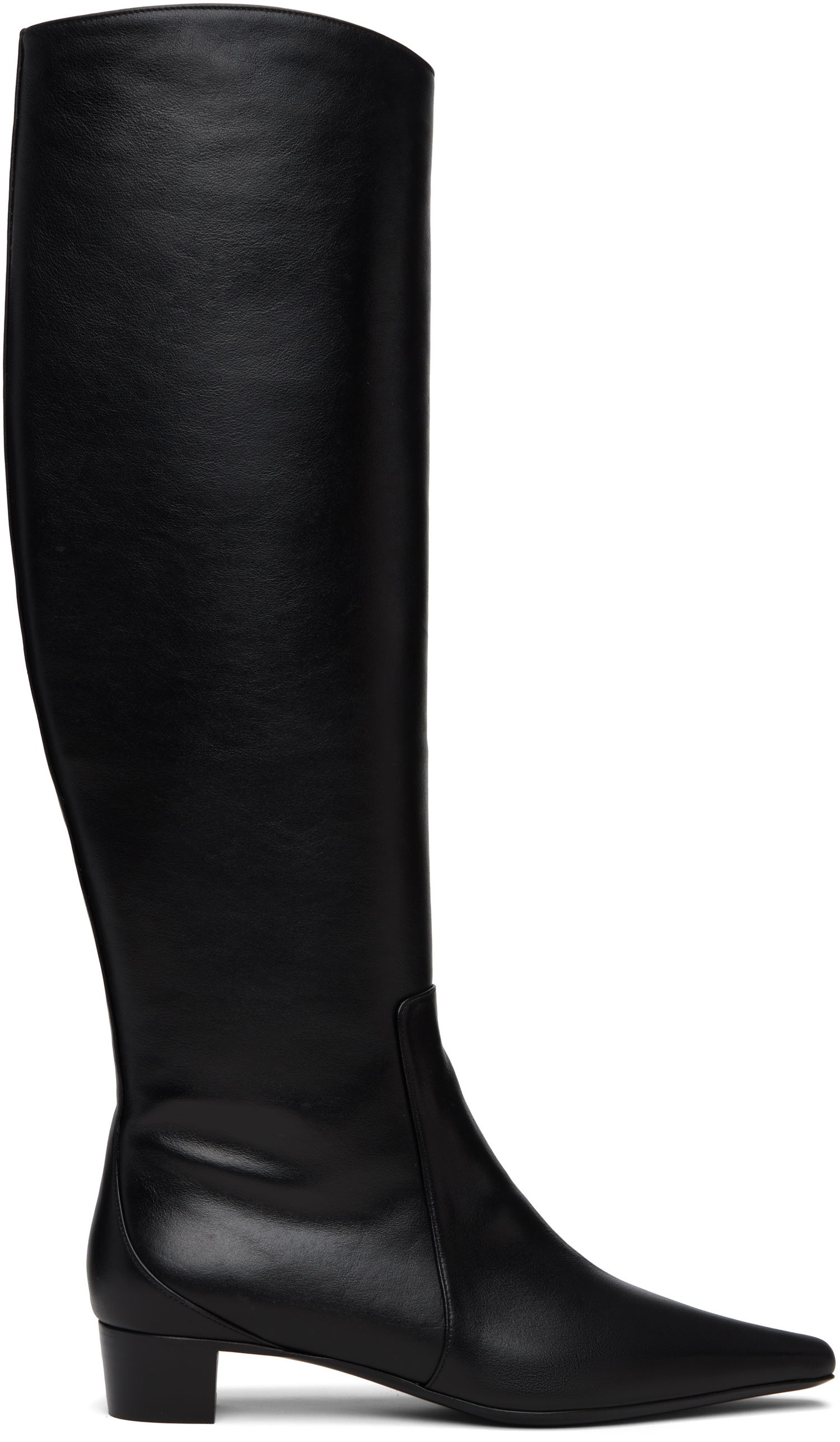 Sneakers og sko BY FAR BY FAR Pascal Nappa Leather Tall Boots Sort | 23FWPASDBLNAP, 0