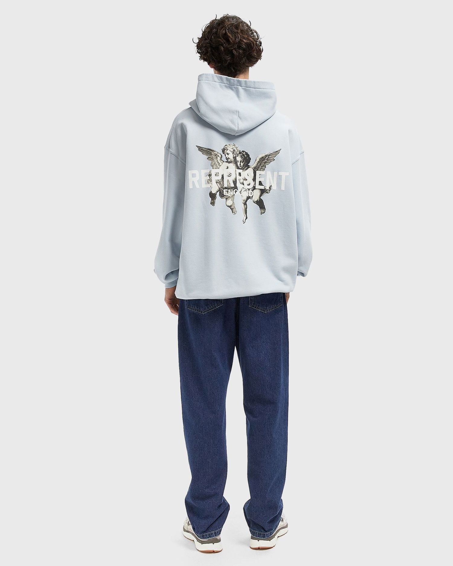 Sweatshirt Represent Clo Legacy Cherubs Hoodie Blå | MLM100370-08, 1