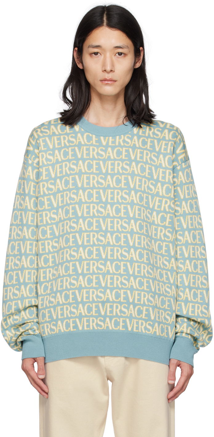 Sweater Versace Allover Gul | 1010249_1A07466, 0