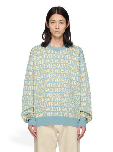 Sweater Versace Allover Gul | 1010249_1A07466