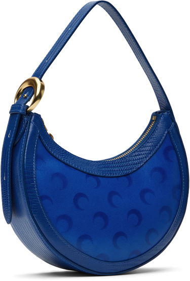 Håndtaske Marine Serre Marine Serre Moon Airbrushed Leather Eclips Mini Bag Blå | WBA002A CLEA0053, 1