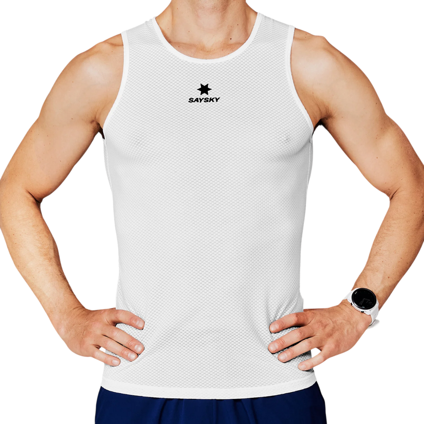 Tanktop Saysky Saysky Mesh Base Layer Singlet Hvid | xmrbl31c101