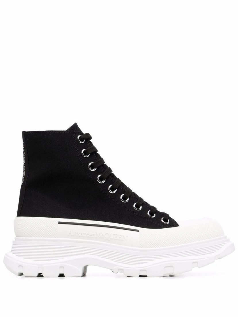 Sneakers og sko Alexander McQueen Cotton Ankle Boots Hvid | 611706W4MV21070