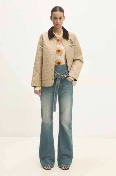 Jakke Sporty & Rich Sporty & Rich Vendome Quilted Jacket Beige | OW008512205BE01, 5