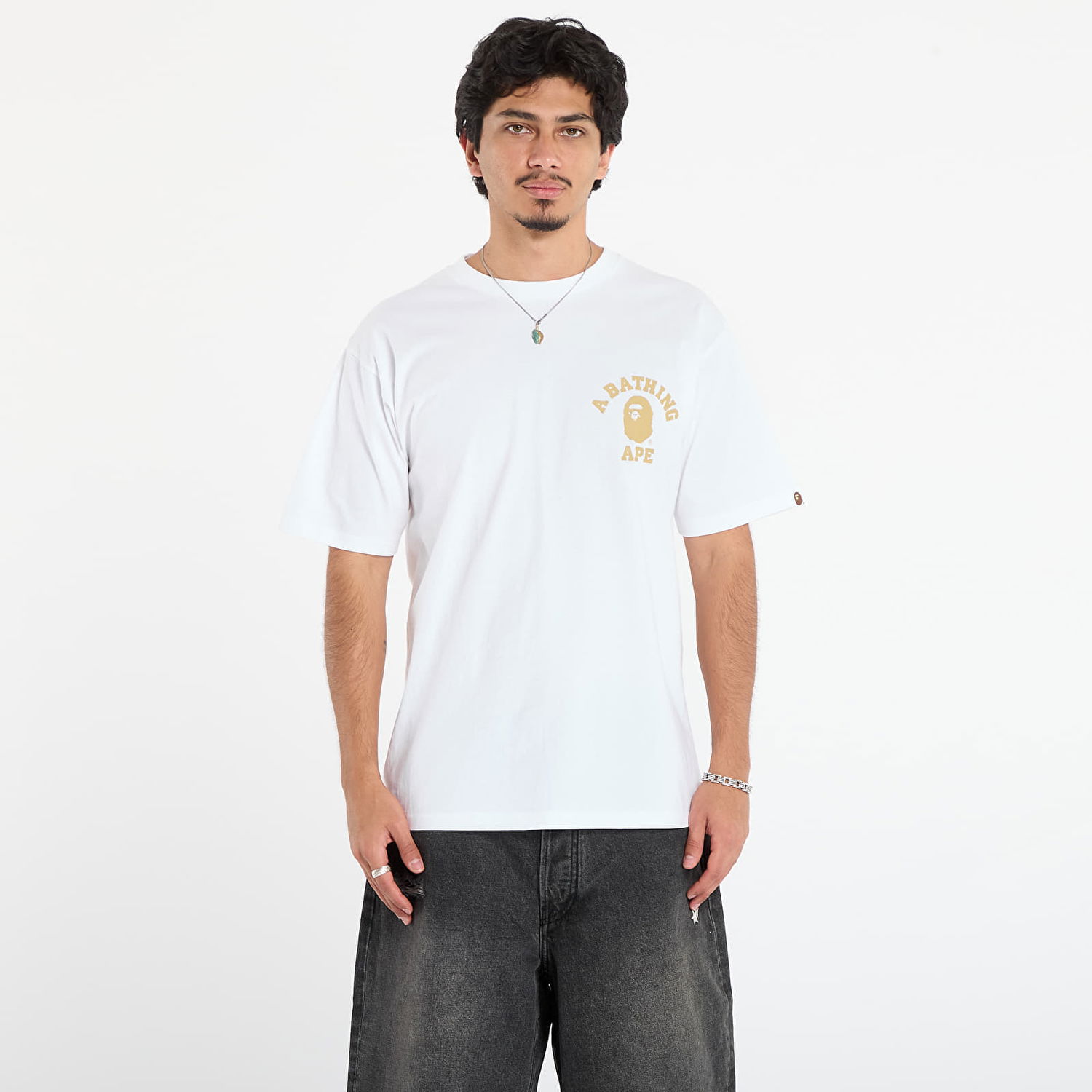 T-shirt BAPE 1St Camo College Ats T-Shirt Hvid | 001TEL801014MWHD, 0