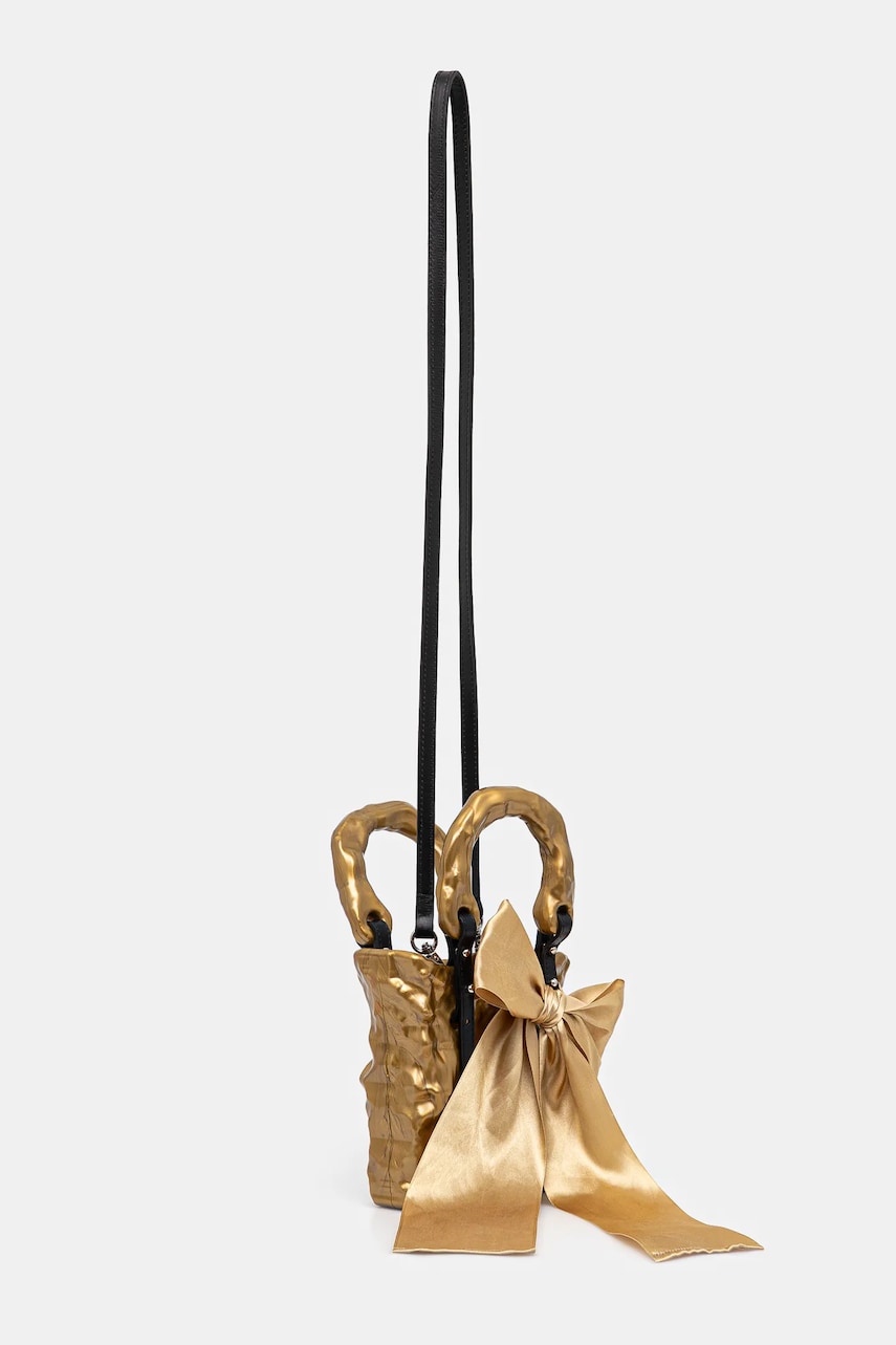 Håndtaske Ottolinger Ottolinger Signature Ceramic Bag with Bow Metalisk | 126.900126.01, 1