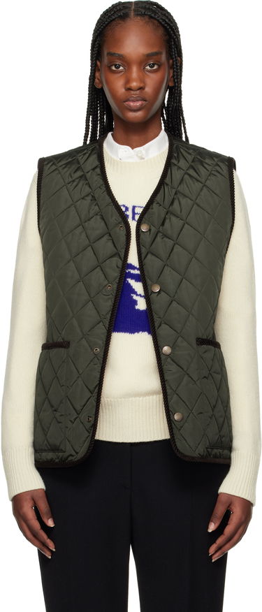 Vest Burberry Burberry Quilted Vest Grøn | 8108400, 0