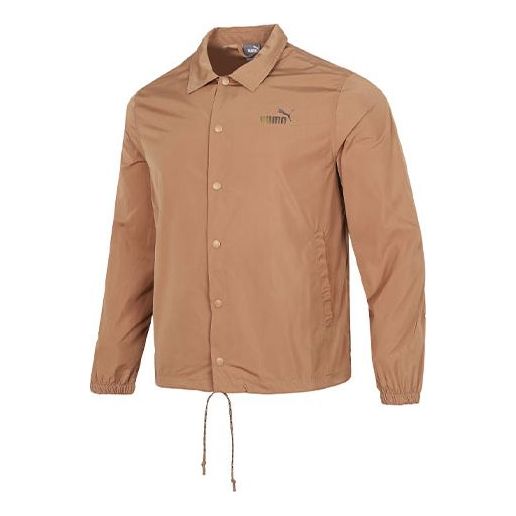 Vindjakke Puma Logo Printing Jacket Brun | 537012-63