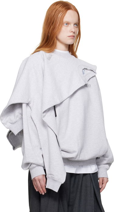 Sweatshirt VETEMENTS VETEMENTS Double Layered Sweatshirt Grå | UH76CW400G, 1