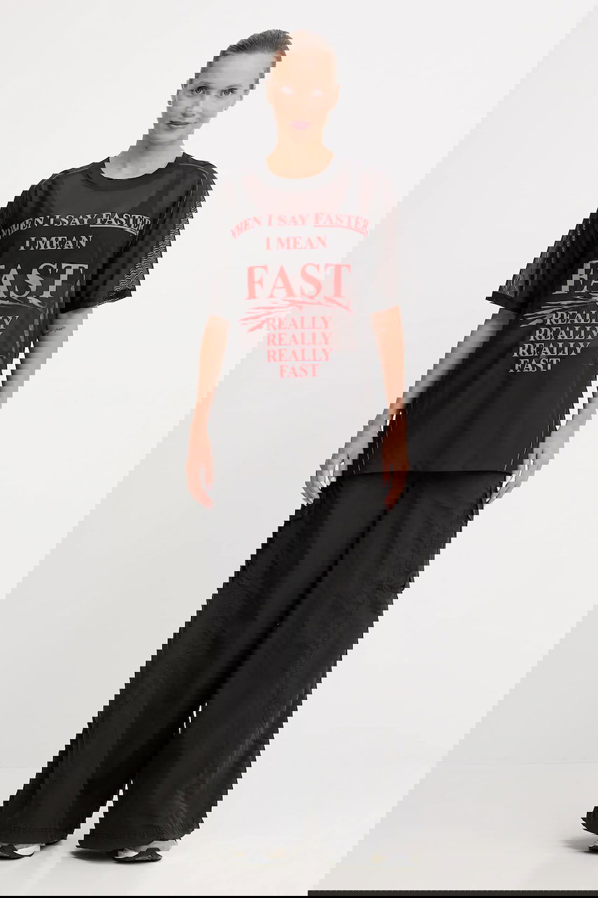 Cargo bukser Puma High-Waisted Wide-Leg Cargo Pants Sort | 632507, 1