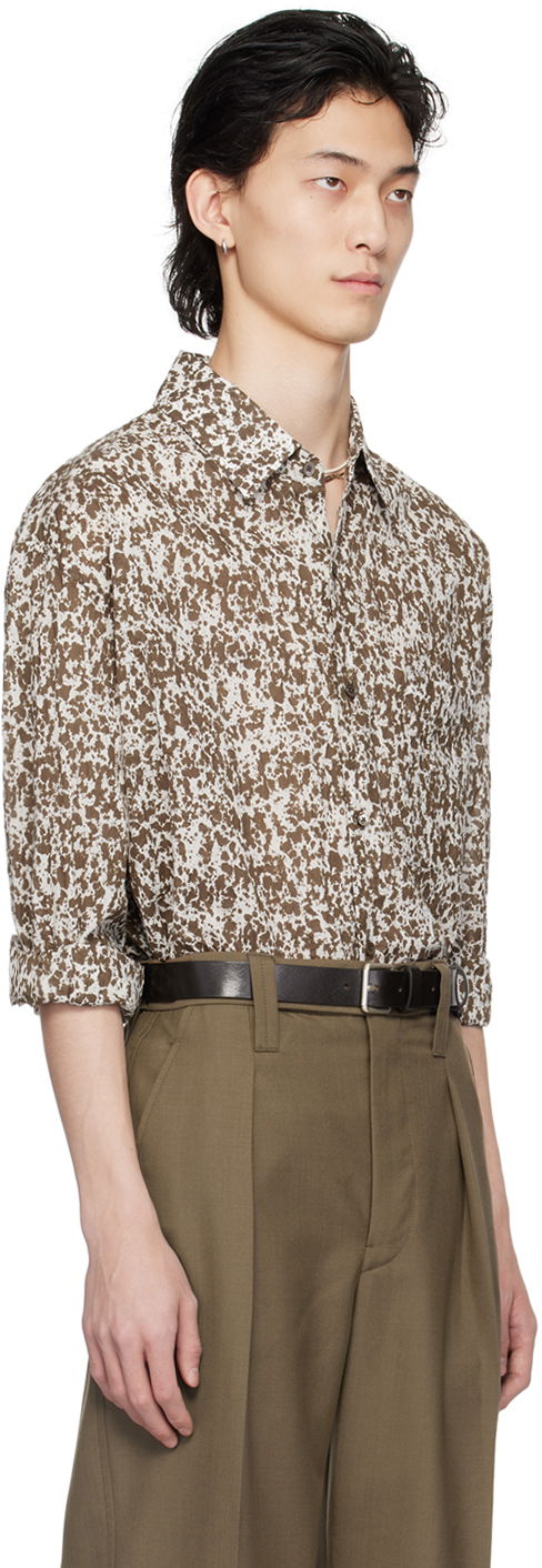 Skjorte LEMAIRE Regular Print Shirt Hvid | SH1095 LF1242, 1