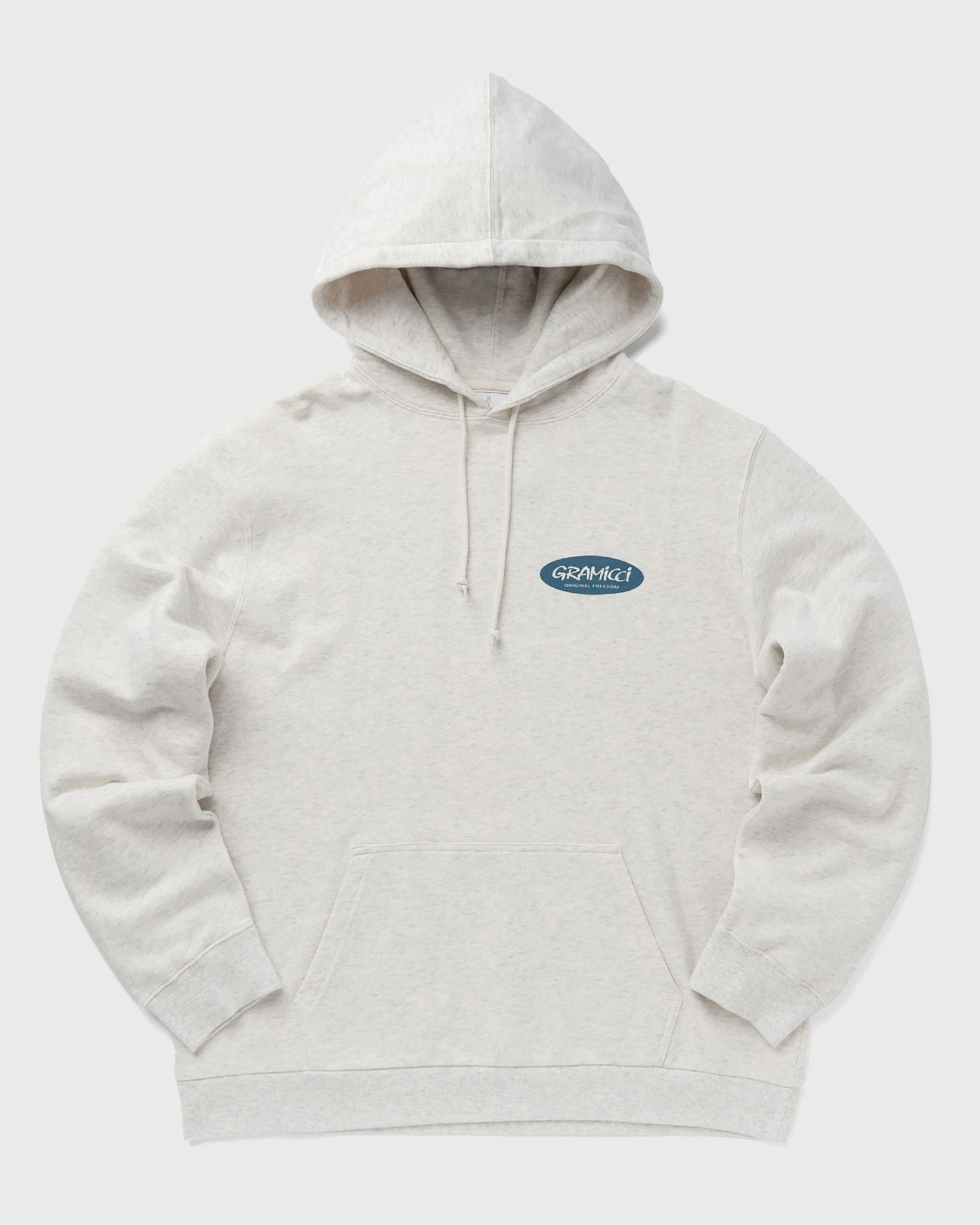Sweatshirt GRAMICCI ORIGINAL FREEDOM OVAL HOODED SWEATSHIRT Grå | G3FU-J079-ASH-HEATHER, 0