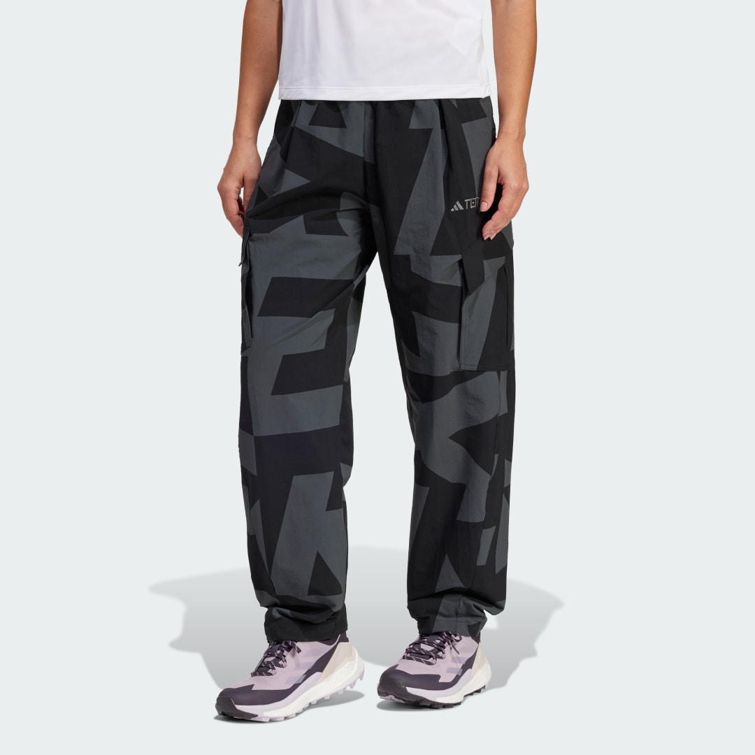 Cargo bukser adidas Performance Terrex Xploric Cargo Printed Pants Sort | JF3702, 0