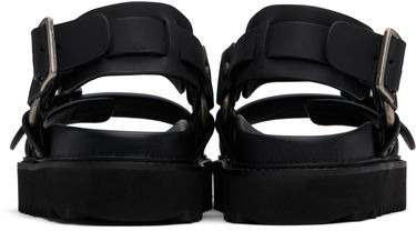 Tilbehør Acne Studios Acne Studios Leather Buckle Sandals Sort | AD0707-, 1