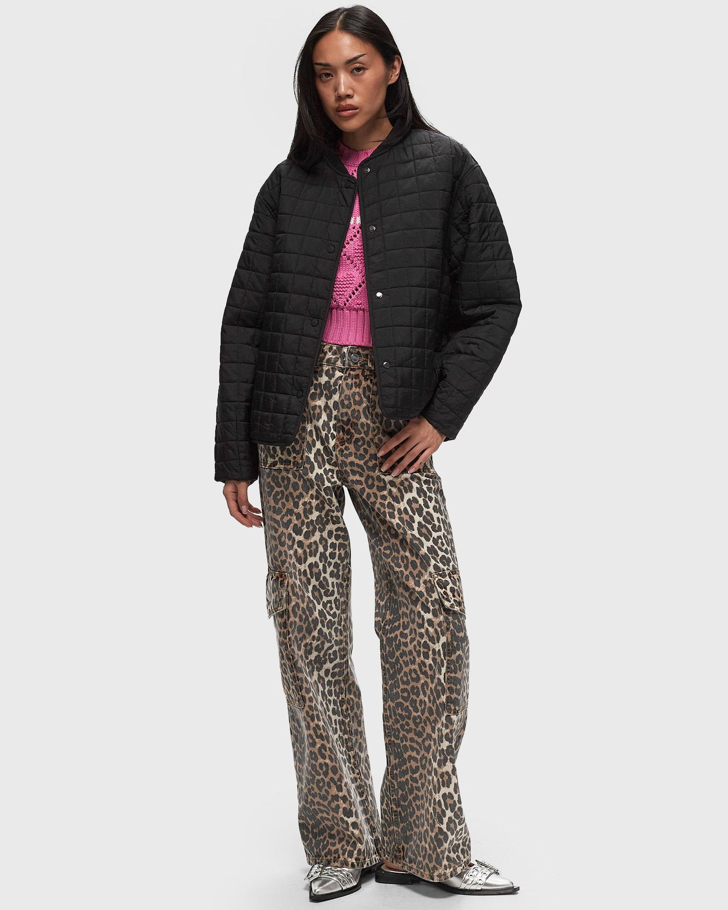 Jakke CLOSED QUILTED JACKET Sort | C97295-69W-22-100, 1