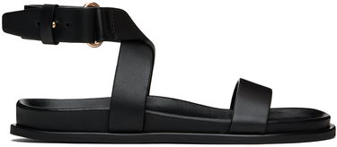 Sneakers og sko TOTEME The Chunky Leather Sandals Sort | 243-WAS2047-LE0035, 0