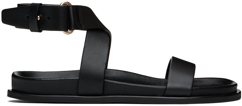 Sneakers og sko TOTEME The Chunky Leather Sandals Sort | 243-WAS2047-LE0035