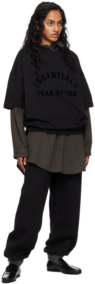 T-shirt Fear of God Essentials Printed Logo T-Shirt Sort | 125SP242004F, 3