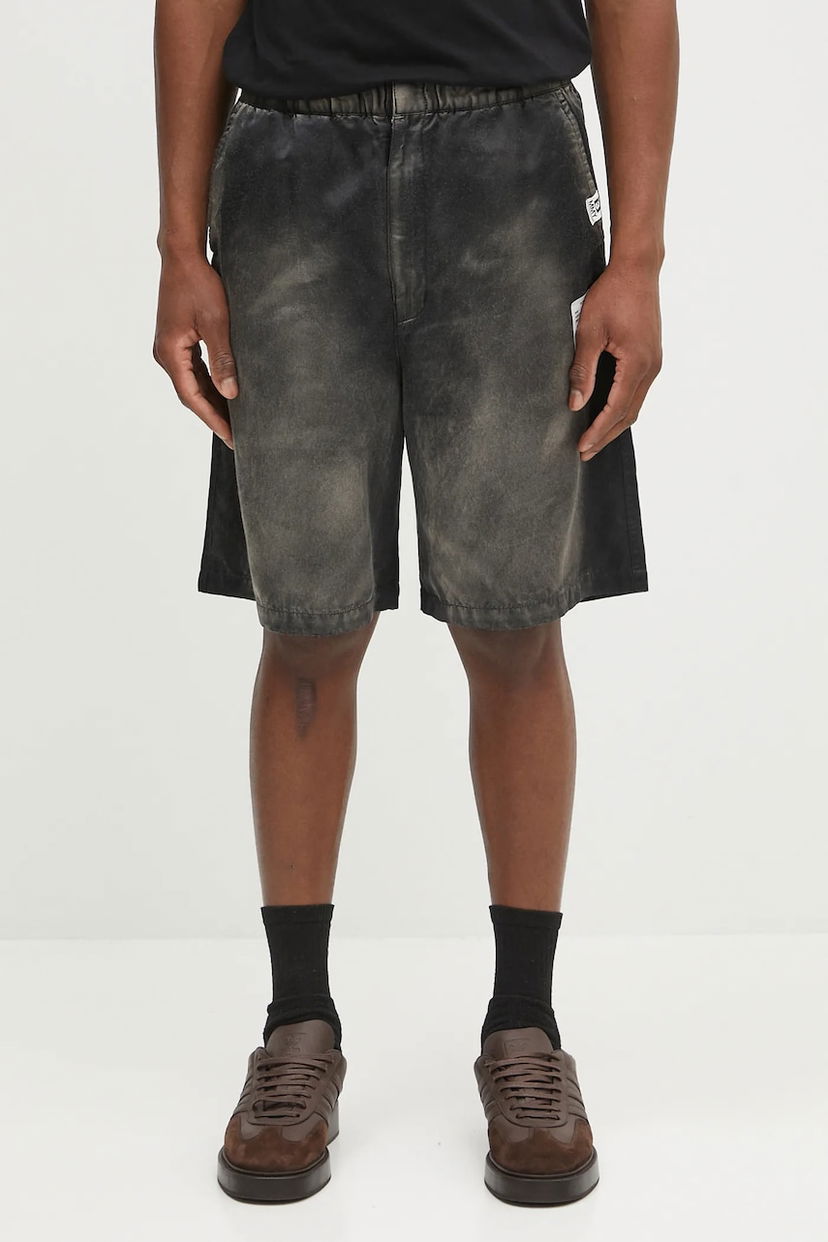 Shorts Maison MIHARA YASUHIRO Maison MIHARA YASUHIRO Aged Satin Shorts Sort | J14PT143