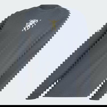 T-shirt adidas Performance Long Sleeve Graphic Tee Grå | JM9351, 3