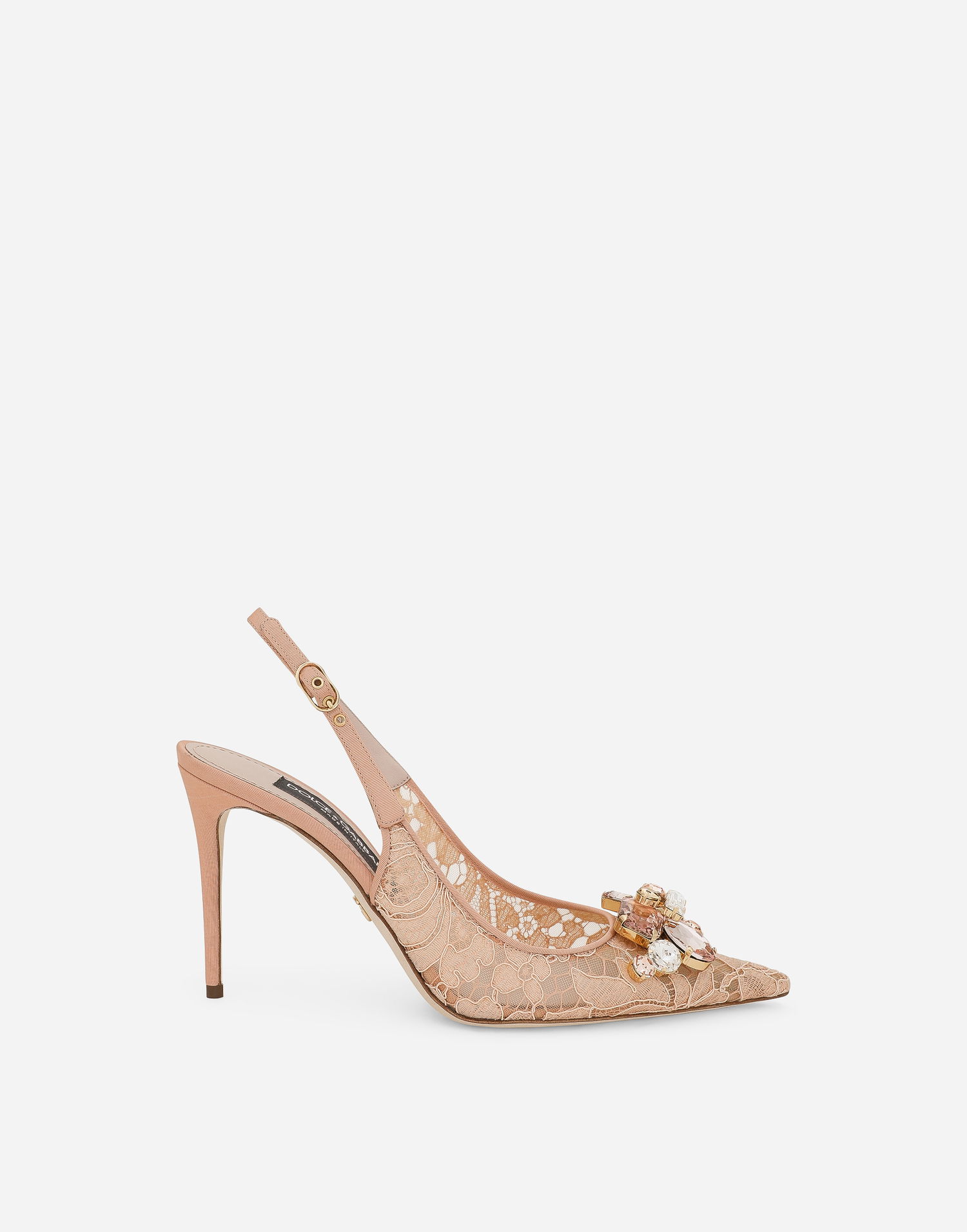 Sneakers og sko Dolce & Gabbana Slingback Lace Pumps Beige | CG0712AQ07480240, 0