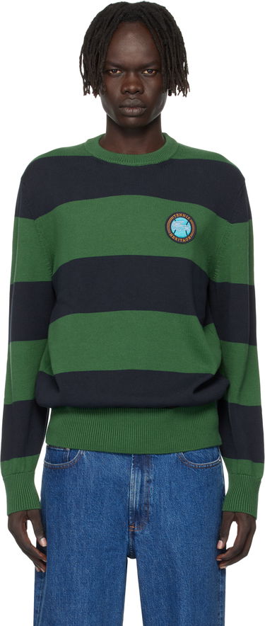 Sweater Lacoste Lacoste Striped Cotton Jersey Sweater Grøn | AH5179_C5C, 0