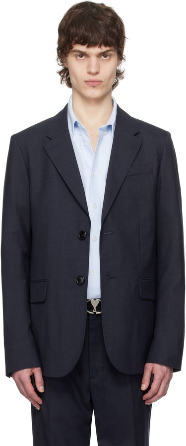 Bukser AMI AMI Paris Two Buttons Wool Blazer Mørkeblå | HBV008.WV0043, 0