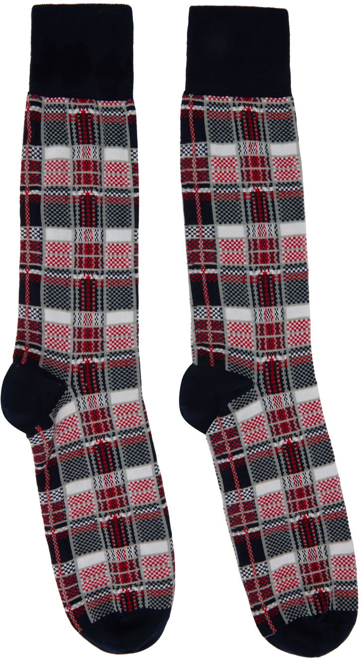 Sokker Thom Browne Thom Browne Check Socks Flerfarvet | MAS155A-Y3012