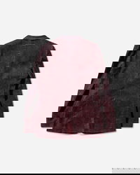 Flocked Denim Suit Jacket