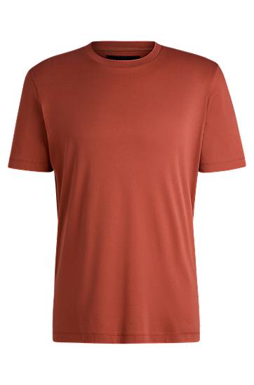 T-shirt BOSS Mercerized Cotton Regular Fit T-Shirt Rød | 50509277